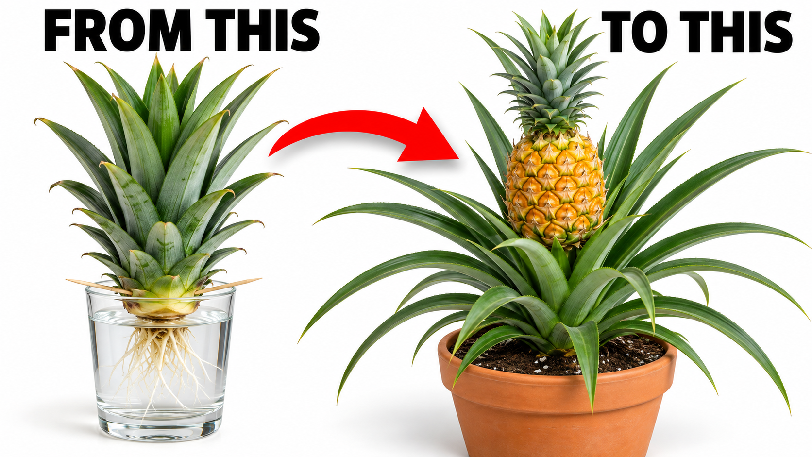 How to Grow a Pineapple from Its Crown at Home