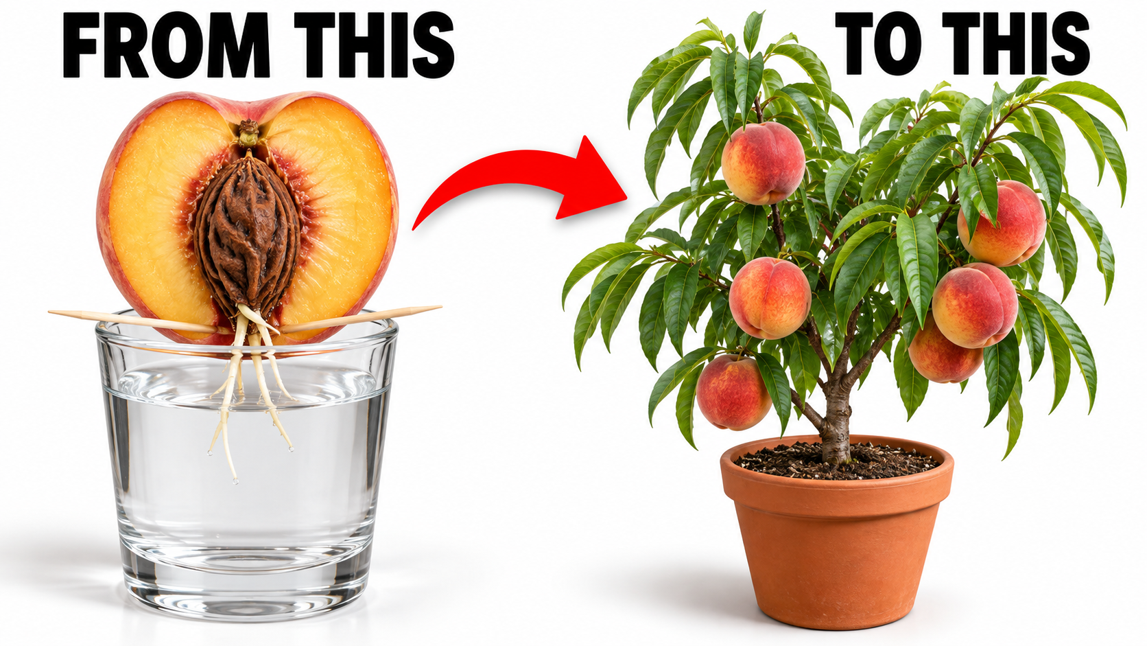 How to Grow a Peach Tree from a Peach Pit at Home